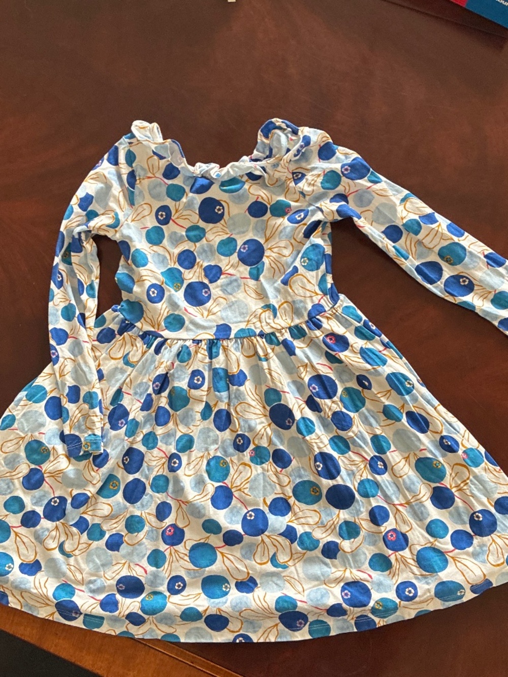 Blue twirly girls Tea dress sz 8